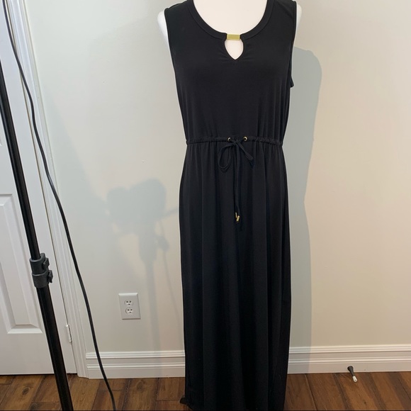 Sexy Black Maxi Dress Size Medium Petite - Picture 12 of 12